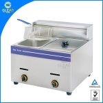 Gas deep fryer double busket