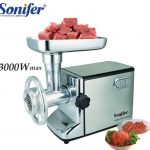 Electric meat mincer