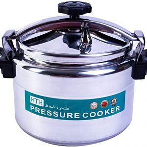HTH 20L Pressure Cooker Aluminum for Household,Super-pressure Cooker Secure Cookerware, Silver