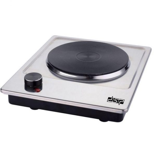 DSP 1500W Electric Cast-Iron Single Burner Hot Plate - Silver