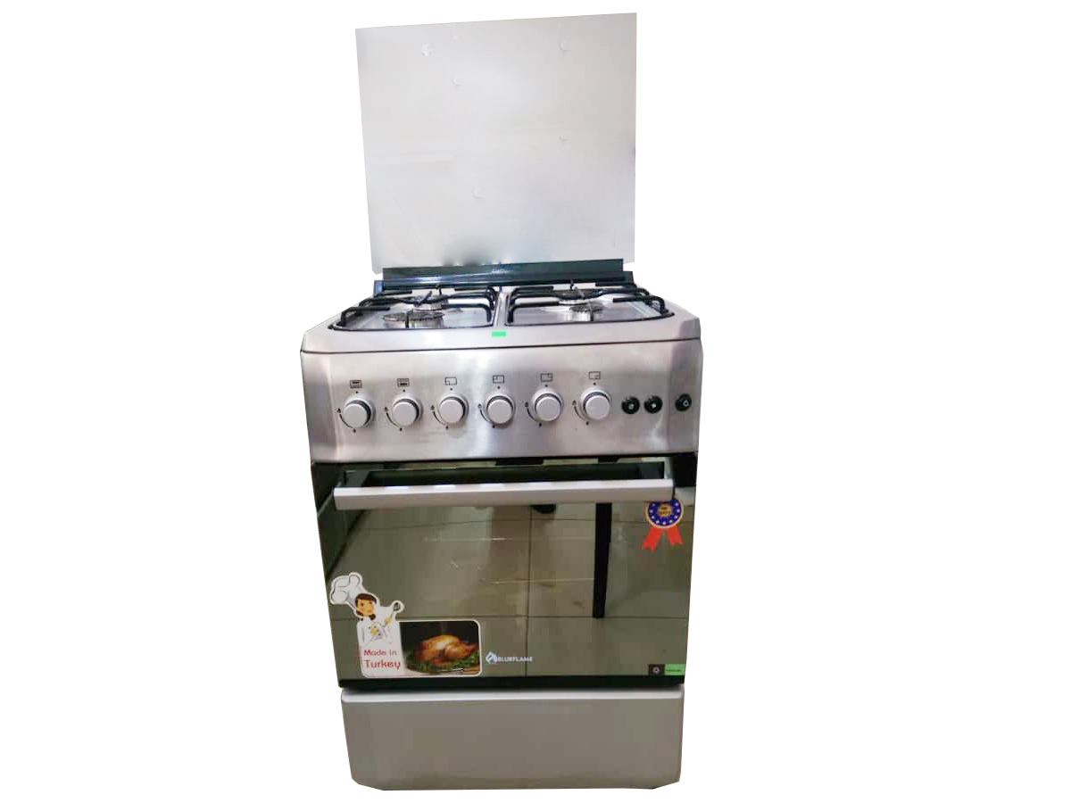 Blueflame cooker S6040GRFP – I 60 by 60 cm Full gas inox – stainless steel