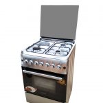 BlueFlame cooker S6031EFRP L 60x60cm 3 gas burners and 1electric hot plate with electric oven inox – stainless