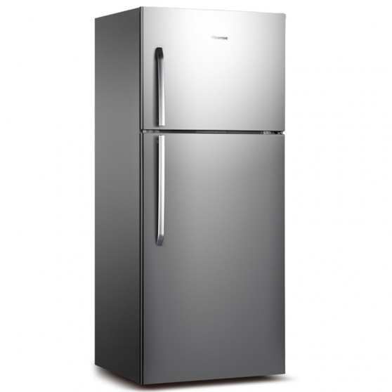 Hisense 328L Double Door Refrigerator - Silver