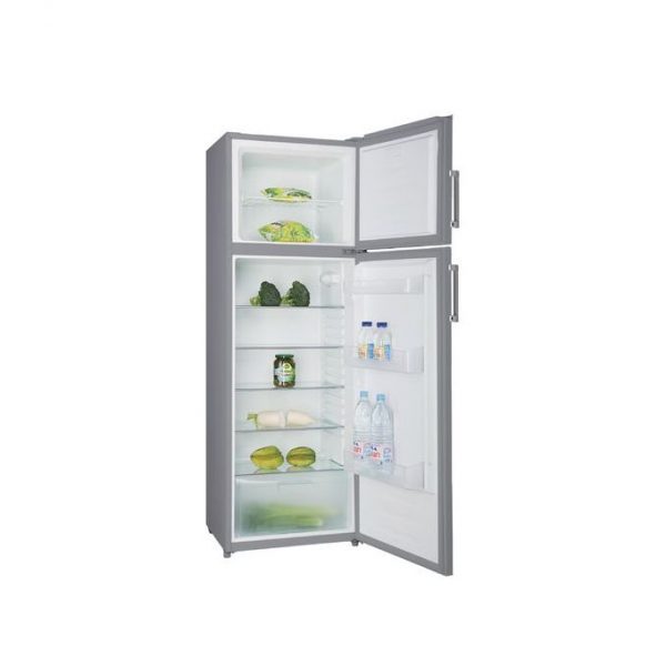 Hisense 392 Liters Defrost Double Door Refrigerator-Silver