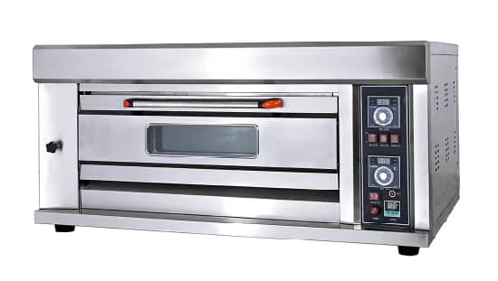 Gas oven single deck double tray