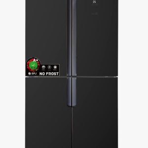 SPJ 559L 4 Door Elegant Glass Finish Refrigerator Black