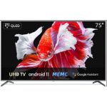 Black Ark 75 Inch UHD 4K Smart LED Flameless