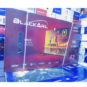 Black Ark 43 Inch HD LED Digital Frameless TV - Grey